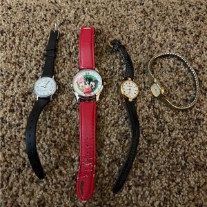 Mickey Mouse and Minnie Mouse Red Watch